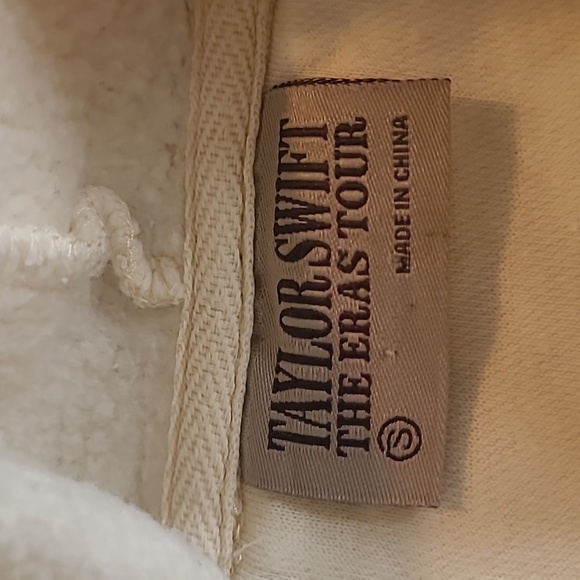 Taylor Swift The Eras Tour Hoodie Sweatshirt Colorful Graphic Cream Oversized Sm - Picture 5 of 13